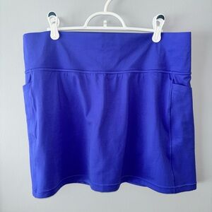 Athleta Salutation Stash High Rise 14 1/2 Skort - periwinkle color